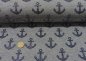 Preview: Glitter anchor french terry grey mottled
